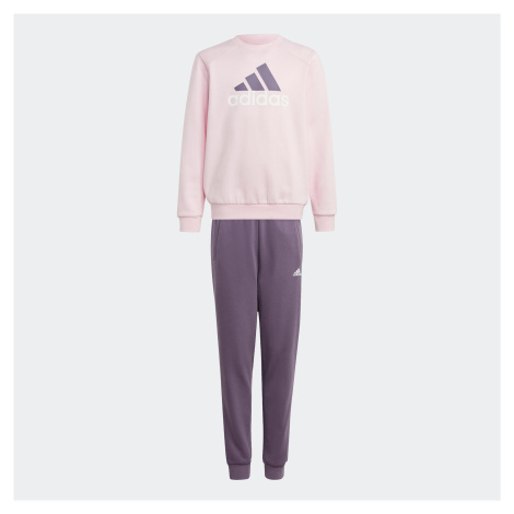 Detská tepláková súprava ružovo-fialová Adidas