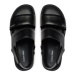 Calvin Klein Sandále Flat Sandal Calvin Mtl Lth HW0HW01984 Čierna