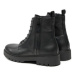 Calvin Klein Jeans Čižmy Combat Mid Laceup Boot W Zip YM0YM00262 Čierna