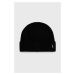 Vlnená čiapka Polo Ralph Lauren čierna farba, vlnená