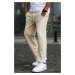 Madmext Beige Basic Trousers 5479
