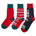 Children's Christmas Bears Socks - 3-Pack Multicolored