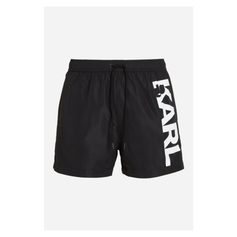 Plavky Karl Lagerfeld Karl Logo Short Boardshorts Black