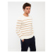 LC Waikiki Crew Neck Long Sleeve Striped Men's Knitwear Sweater