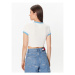 Tommy Jeans Tričko Homegrown DW0DW15478 Biela Cropped Fit