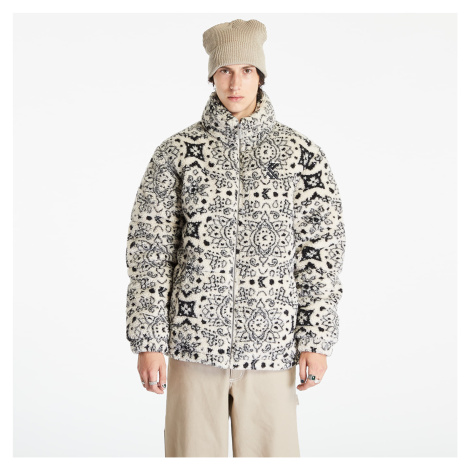 Bunda Karl Kani Og Paisley Teddy Puffer Jacket Off White/ Black