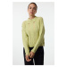 Trendyol Lime Soft Texture Crew Neck Knitwear Sweater