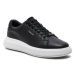 Calvin Klein Sneakersy Cupsole Lace Up Calvin Mtl Lth HW0HW02034 Čierna