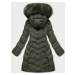 Zimná bunda v khaki farbe s kapucňou (TY045-29)