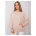 Light beige sweatshirt with pockets by Gaelle RUE PARIS