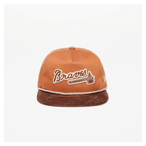 Šiltovka New Era Atlanta Braves Cord Golfer Snapback Cap Brown