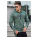 Madmext Khaki Printed Men's Sweatshirt 5312