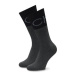 Calvin Klein Súprava 2 párov vysokých pánskych ponožiek 701219839 Čierna