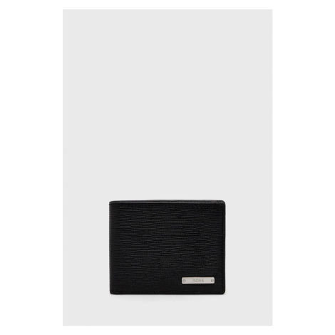 Kožená peňaženka BOSS pánsky,čierna farba,50470472 Hugo Boss