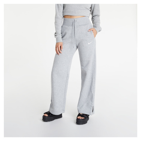 Kalhoty Nike NSW Phoenix Fleece Women's High-Rise Wide-Leg Pants Dk Grey Heather/ Sail