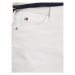 Tommy Hilfiger Džínsová sukňa WW0WW41341 Biela Regular Fit