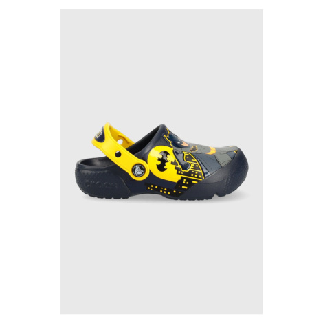 Detské šľapky Crocs FL BATMAN PATCH tmavomodrá farba