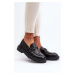 Women's leather loafers Black Keelana