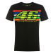 Valentino Rossi pánske tričko black Classic (Stripes) 2019