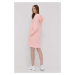 Šaty UGG ružová farba, mini, oversize