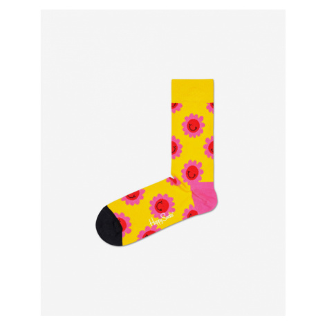 Happy Socks Smile Flower Ponožky Žltá