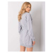 Svetlo šedé dámske šaty s korzetom RV-SK-6179.09-gray