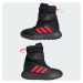 Chlapčenské vysoké zimné topánky ADIDAS Winterplay core black solar red iron metalic