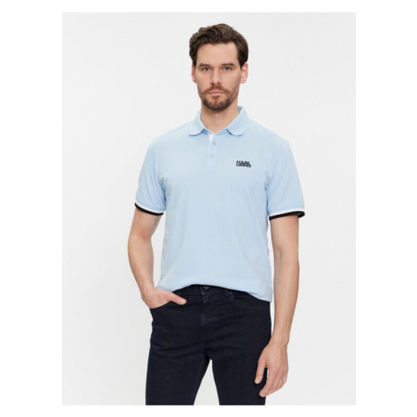 KARL LAGERFELD Polokošeľa 745403 541233 Modrá Regular Fit