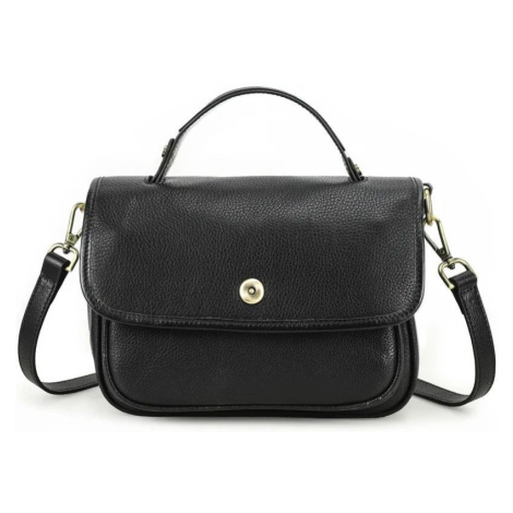 Contacts® dámska kožená kabelka Lorraine Čierna