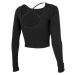 Dámske tréningové tričko s dlhým rukávom 4F WOMENS LONGSLEEVE TSDL019-20S-DEEP BLACK