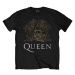 Queen Tričko Crest Unisex Black