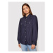 Tommy Jeans Košeľa Puffy Sleeve DW0DW10454 Tmavomodrá Regular Fit