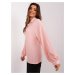 Light pink shirt blouse with collar