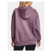 Fialová mikina Under Armour Essential Flc OS Hoodie