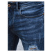 Pánske modré džínsové šortky Dstreet SX2447