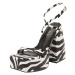 Public Desire Remienkové sandále 'AMERIE'  čierna / biela