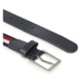 Tommy Hilfiger Detský opasok Elasticated Leather Belt AU0AU01742 Tmavomodrá