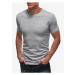 Sivé pánske basic tričko Edoti