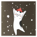 Veselá mačka v zimnej čiapke - Tričko Basic Extra veľké