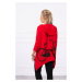 Cycling print sweatshirt red