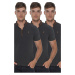 TRIPLE SET T8571 DEWBERRY ZIPPER MEN'S T-SHIRT-ANTHRACITE-ANTHRACITE-ANTHRACITE