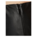 Bruuns Bazaar Nohavice z imitácie kože Christa BBW3601 Čierna Slim Fit