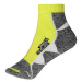 James&amp;Nicholson Unisex športové ponožky JN214 Bright Yellow
