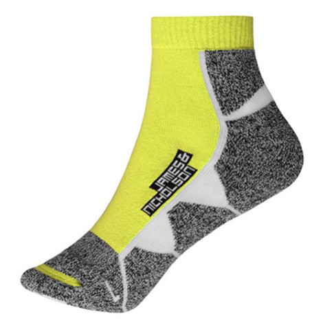 James&amp;Nicholson Unisex športové ponožky JN214 Bright Yellow