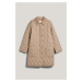 KABÁT GANT QUILTED COAT WITH CORD DETAILS DARK KHAKI