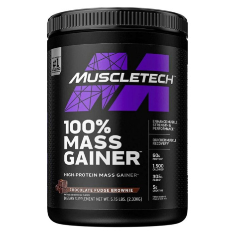 MuscleTech 100% Mass Gainer 2330 g vanilkový koktejl