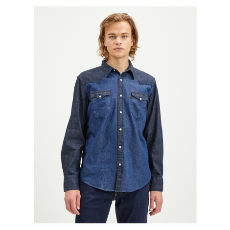 Tmavomodrá pánska rifľová košeľa Levi's® Barstow Western Standard Levi´s