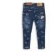 Nohavice džínsové s elastanom, Minoti, Unicorn 10, modrá - | 2/3let