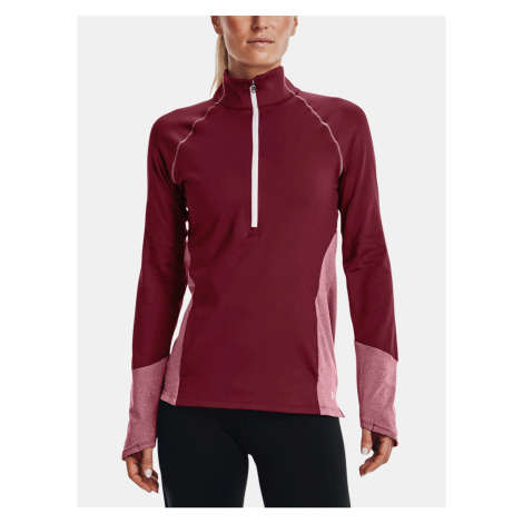 Mikina Under Armour UA ColdGear 1/2 Zips-RED