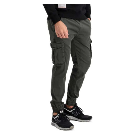 Alpha Industries Jogger nohavice Twill 116202 Sivá Regular Fit